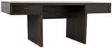 Degas Desk, Ebony Walnut Wood Desk With Drawers Home Office Desks LOOMLAN By Noir