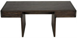 Degas Desk, Ebony Walnut Wood Desk With Drawers Home Office Desks LOOMLAN By Noir