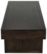 Degas Desk, Ebony Walnut Wood Desk With Drawers Home Office Desks LOOMLAN By Noir