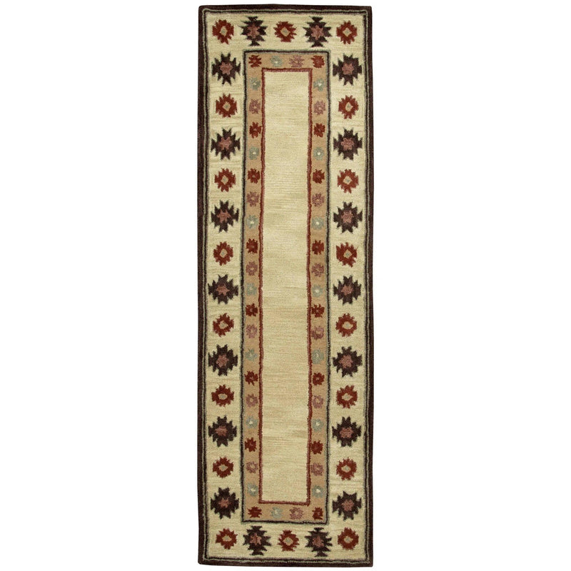 Deji Wool Beige Hallway Kitchen Runner Rug Area Rugs LOOMLAN By LOOMLAN