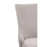 Delaney Wood Grey Armless Chair Club Chairs LOOMLAN By Bassett Mirror