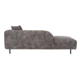 Deleuze Polyester Upholstered Chaise with Steel Leg Chaises LOOMLAN By Moe's Home