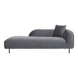 Deleuze Polyester Upholstered Chaise with Steel Leg Chaises LOOMLAN By Moe's Home