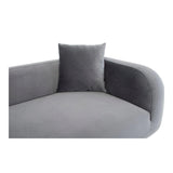 Deleuze Polyester Upholstered Chaise with Steel Leg Chaises LOOMLAN By Moe's Home