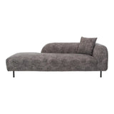 Deleuze Polyester Upholstered Chaise with Steel Leg Chaises LOOMLAN By Moe's Home