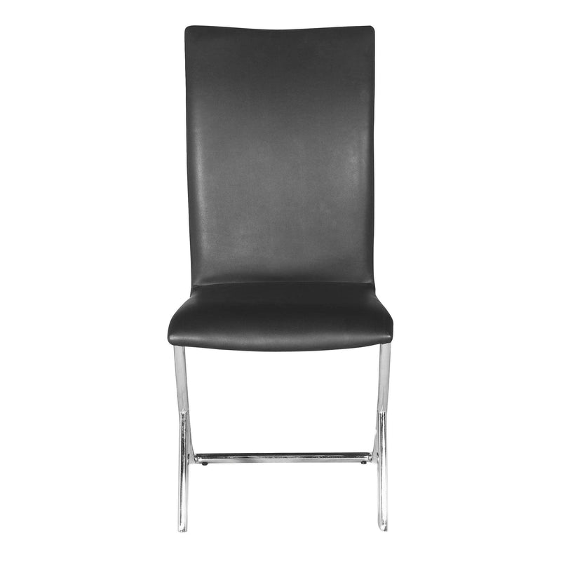 Delfin Leather Upholstered Armless Dining Chair (Set Of 2)