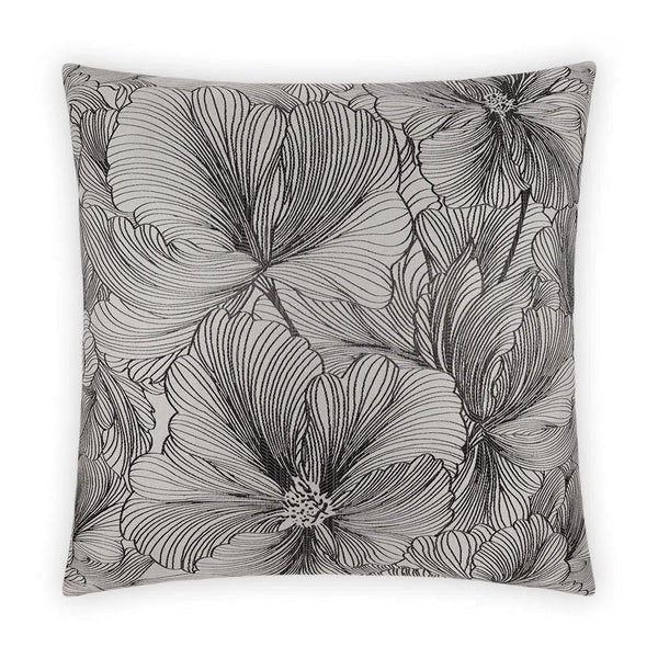 Delhi Smoke Grey Throw Pillow With Insert Throw Pillows LOOMLAN By D.V. Kap