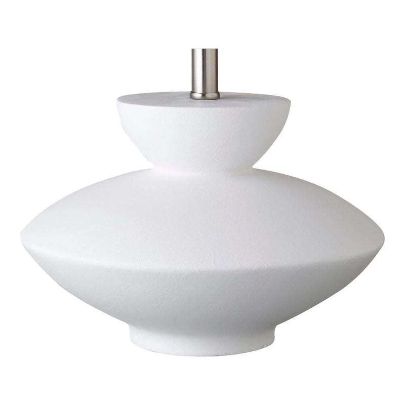 Dell Polyresin White Table Lamp Table Lamps LOOMLAN By Moe's Home