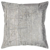 Dell Silver Throw Pillow With Down Insert Throw Pillows LOOMLAN By LOOMLAN