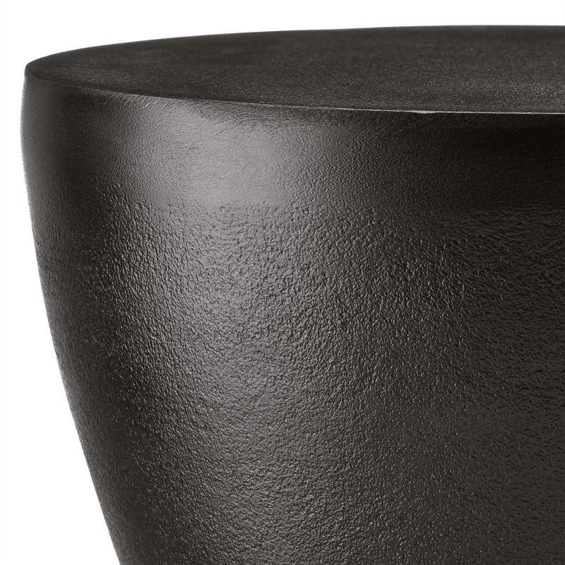 Delle Black Drinks Table Side Tables LOOMLAN By Currey & Co