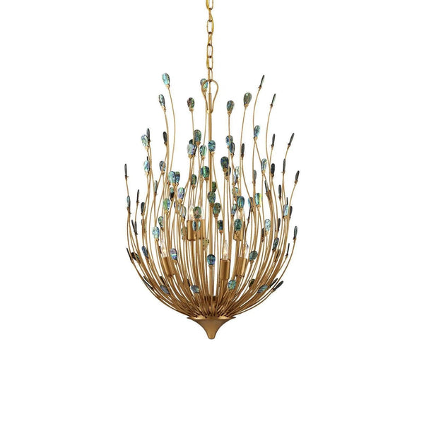 Delphos Chandelier Chandeliers LOOMLAN By Currey & Co