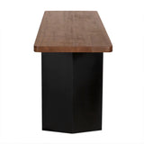 Delta Wood and Steel Rectangle Console Table Console Tables LOOMLAN By Noir