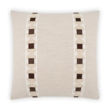 Demeter Brown Throw Pillow With Insert Throw Pillows LOOMLAN By D.V. Kap