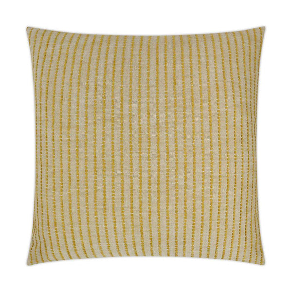 Demetria Yellow Throw Pillow With Insert Throw Pillows LOOMLAN By D.V. Kap