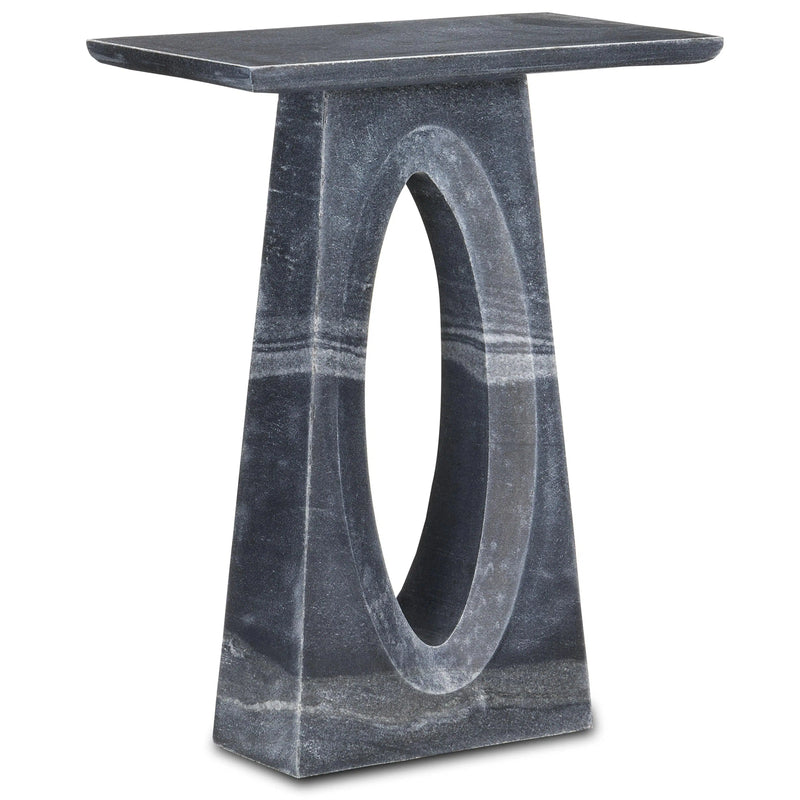 Demi Black Side Table Side Tables LOOMLAN By Currey & Co