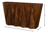 Denali Console Table Carved Solid Wood Natural Finish Console Tables LOOMLAN By Sarreid