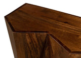 Denali Console Table Carved Solid Wood Natural Finish Console Tables LOOMLAN By Sarreid