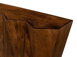 Denali Console Table Carved Solid Wood Natural Finish Console Tables LOOMLAN By Sarreid