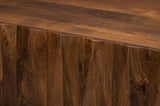 Denali Rectangle Cocktail Coffee Table Block Solid Wood Coffee Tables LOOMLAN By Sarreid