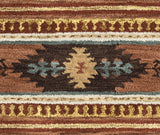 Deni Rust Round Area Rugs For Dining Room Area Rugs LOOMLAN By LOOMLAN