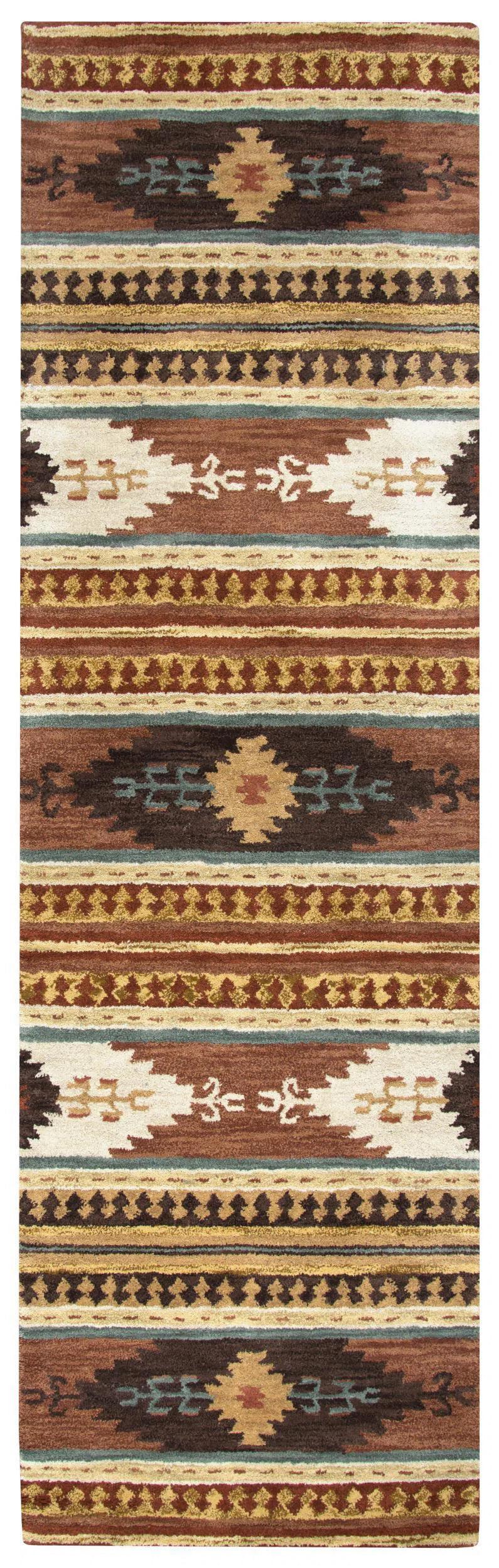 Deni Rust Round Area Rugs For Dining Room Area Rugs LOOMLAN By LOOMLAN