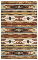 Deni Rust Round Area Rugs For Dining Room Area Rugs LOOMLAN By LOOMLAN
