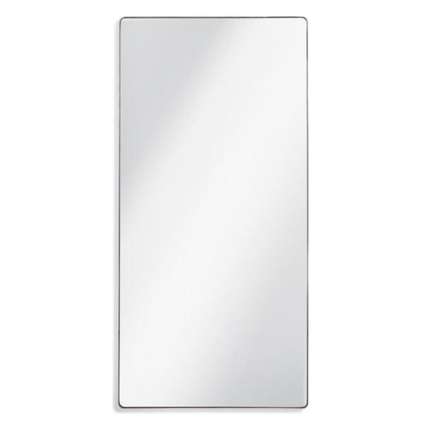 Denley Metal Grey Vertical Floor Mirror Floor Mirrors LOOMLAN By Bassett Mirror
