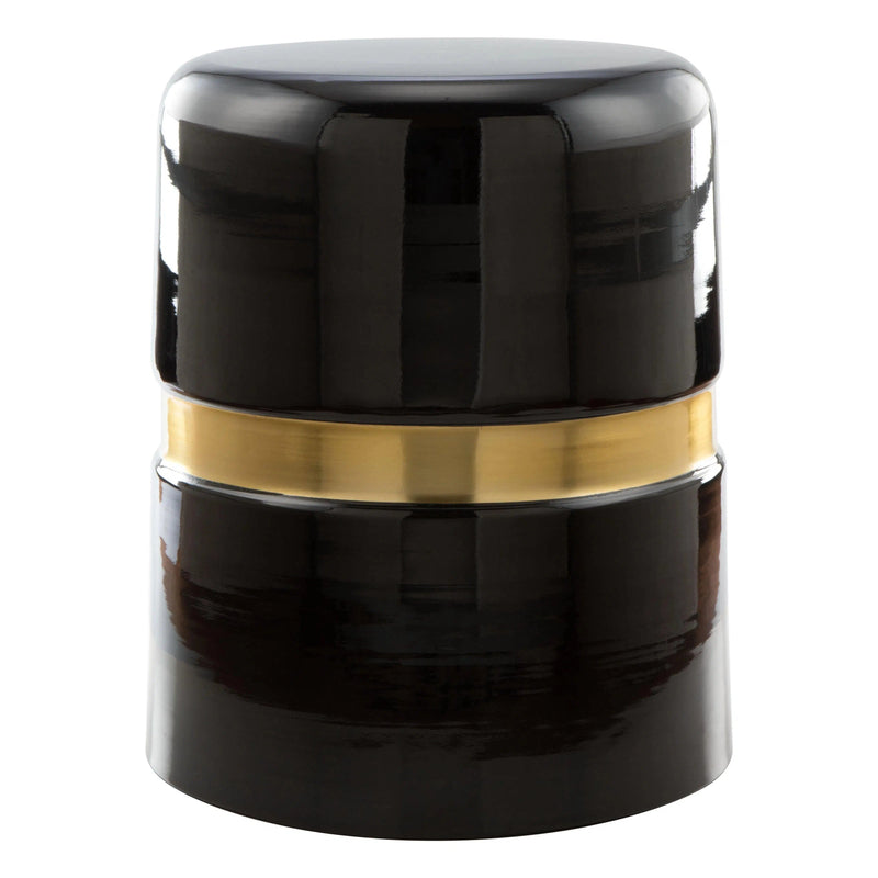 Density Side Table Black and Gold Side Tables LOOMLAN By Zuo Modern