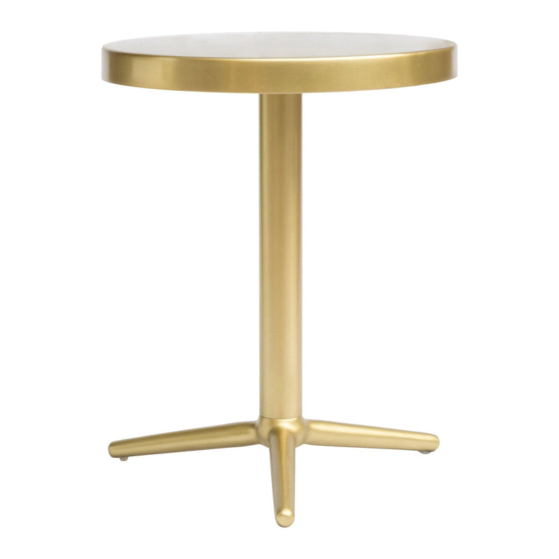 Derby Accent Table Brass Side Tables LOOMLAN By Zuo Modern