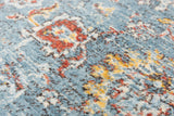 Deri Floral Blue/ Beige Large Area Rugs For Living Room Area Rugs LOOMLAN By LOOMLAN