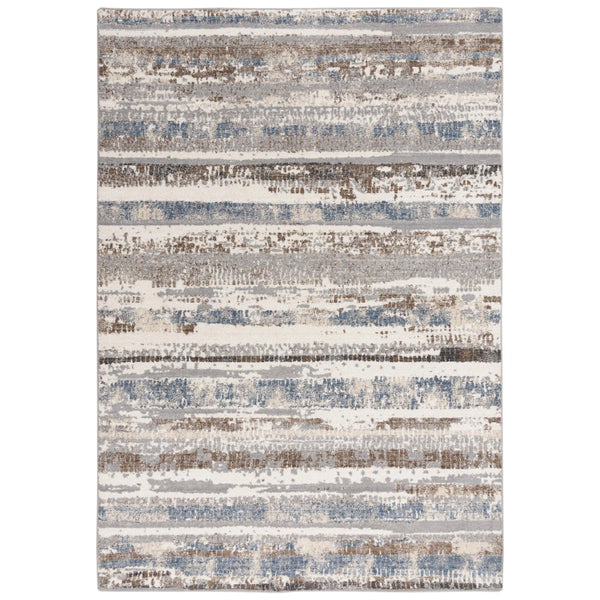 Dero Stripe Blue Large Area Rugs For Living Room Area Rugs LOOMLAN By LOOMLAN