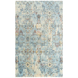 Deru Distressed Blue/ Beige Large Area Rugs For Living Room Area Rugs LOOMLAN By LOOMLAN