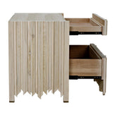 Desdemona Wood Chest With 3 Drawers Chests LOOMLAN By Noir