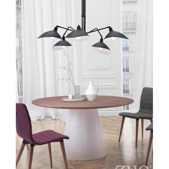 Desden Ceiling Lamp Black Pendants LOOMLAN By Zuo Modern