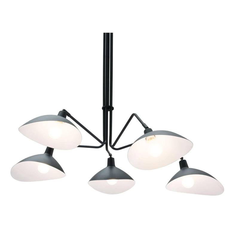 Desden Ceiling Lamp Black Pendants LOOMLAN By Zuo Modern