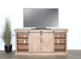 Desert Rock TV Console With Fireplace Option Light Brown TV Stands & Media Centers LOOMLAN By Sunny D