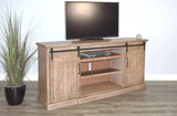 Desert Rock TV Console With Fireplace Option Light Brown TV Stands & Media Centers LOOMLAN By Sunny D