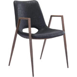 Desi Leather Upholstered Dining Chair (Set Of 2)