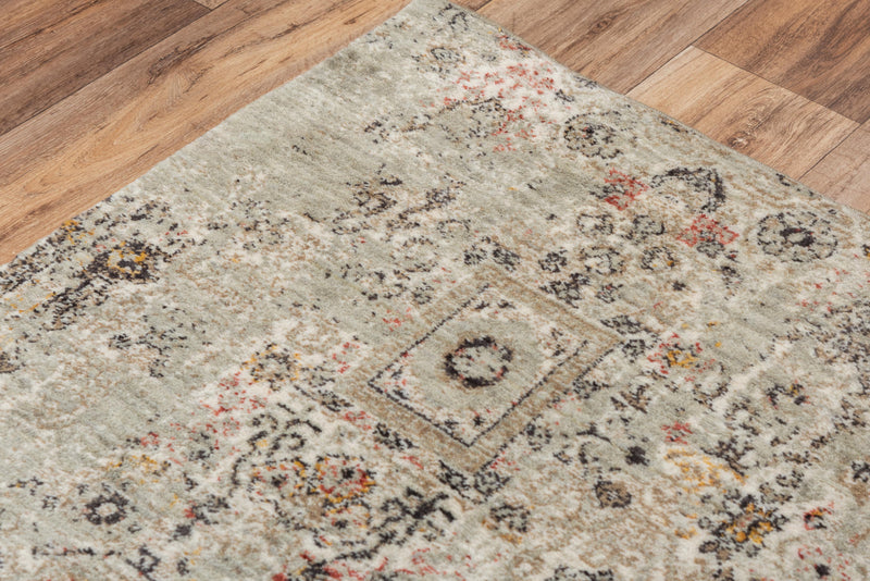 Dess Distressed Green/ Beige Large Area Rugs For Living Room Area Rugs LOOMLAN By LOOMLAN