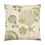 Destin Green Throw Pillow With Insert Throw Pillows LOOMLAN By D.V. Kap