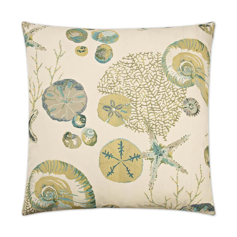 Destin Green Throw Pillow With Insert Throw Pillows LOOMLAN By D.V. Kap