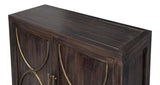 Details Acacia Wood Dark Brown 2 Door Credenza Sideboards LOOMLAN By Sarreid