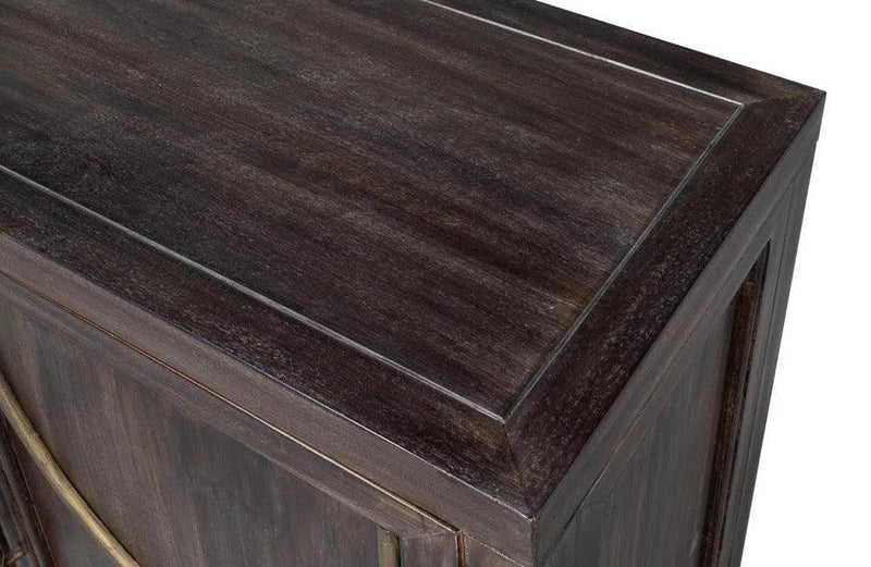 Details Acacia Wood Dark Brown 2 Door Credenza Sideboards LOOMLAN By Sarreid