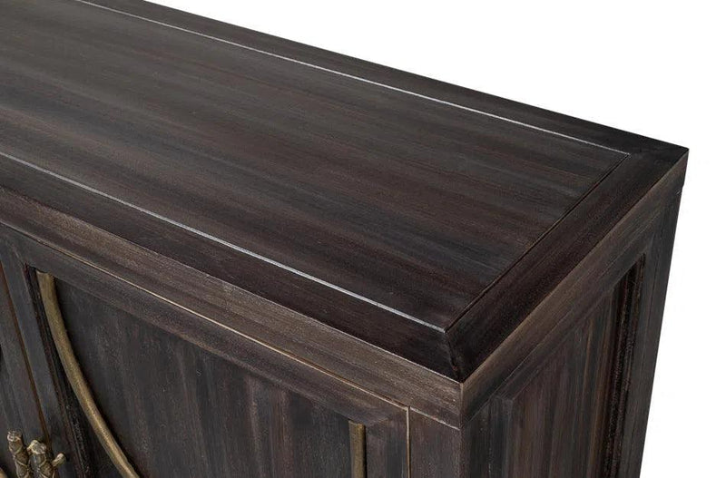 Details Acacia Wood Dark Brown Credenza Sideboards LOOMLAN By Sarreid