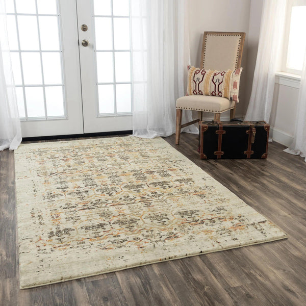 Dete Distressed Beige/ Brown Large Area Rugs For Living Room Area Rugs LOOMLAN By LOOMLAN