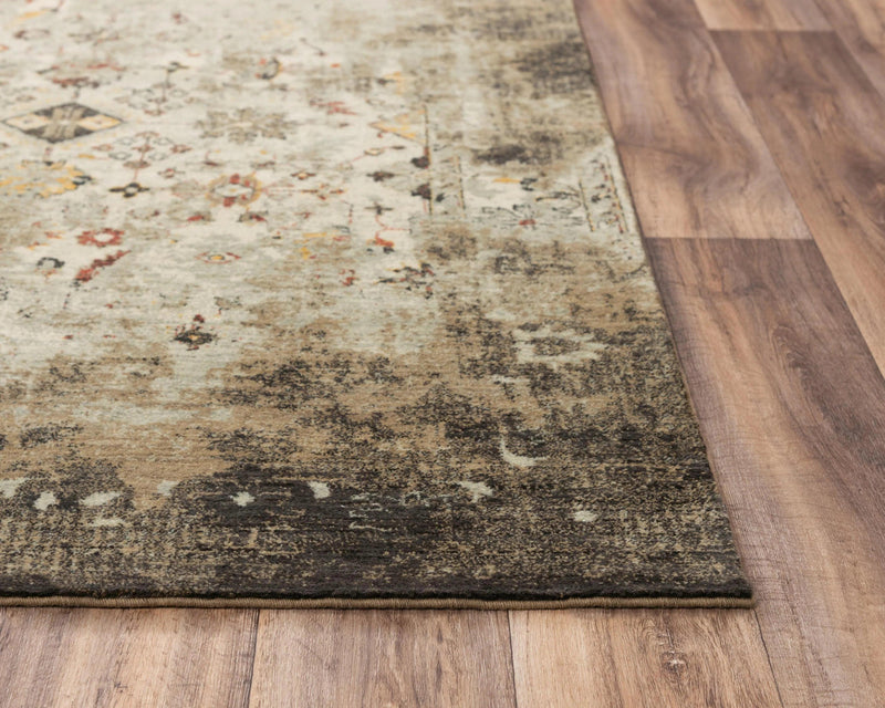 Deus Distressed Beige/ Brown Large Area Rugs For Living Room Area Rugs LOOMLAN By LOOMLAN