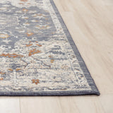 Dewe Medallion Blue Large Area Rugs For Living Room Area Rugs LOOMLAN By LOOMLAN