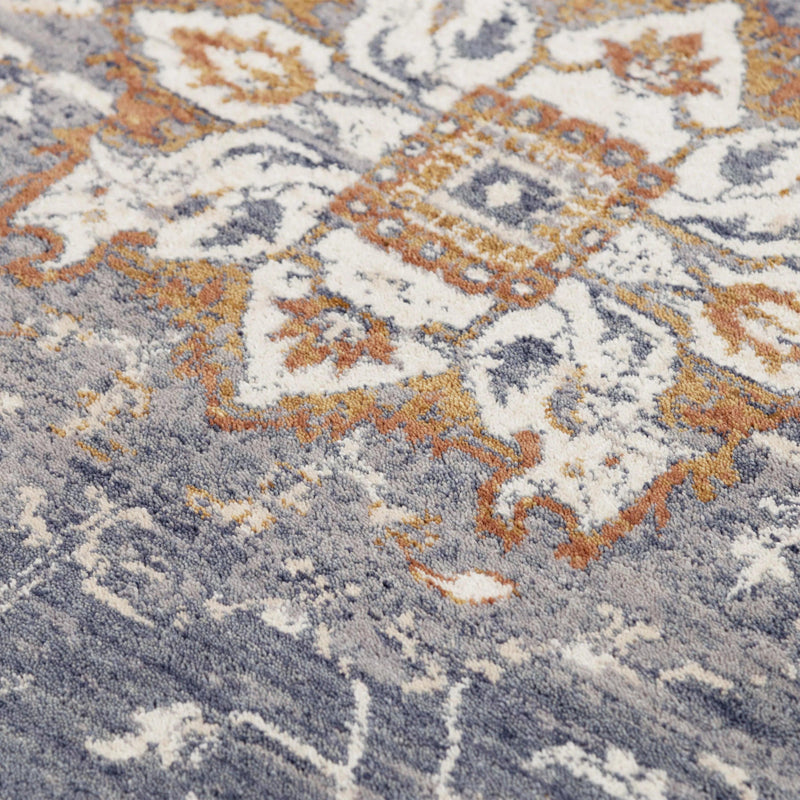 Dewe Medallion Blue Large Area Rugs For Living Room Area Rugs LOOMLAN By LOOMLAN