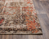 Dewy Abstract Brown Large Area Rugs For Living Room Area Rugs LOOMLAN By LOOMLAN