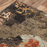 Dhum Abstract Brown Large Area Rugs For Living Room Area Rugs LOOMLAN By LOOMLAN